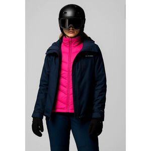 Columbia XS Whirlibird $230 Interchange Ski Jacket 3-in-1 Snowboard Navy Blue